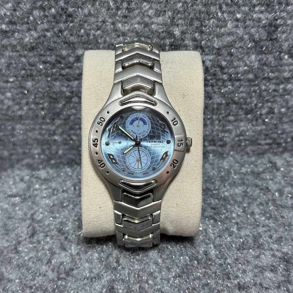 Calvin Hill Quartz Japan Movt Unisex Stainless Steel Wristwatch Limited ED RARE